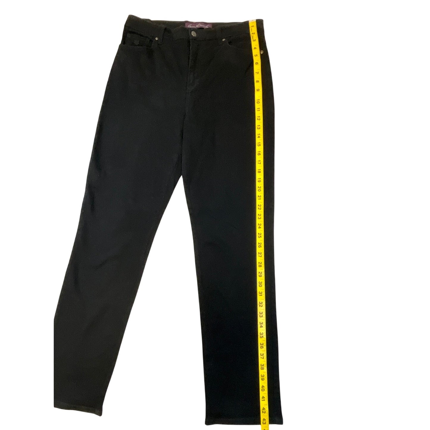 Gloria Vanderbilt Amanda Women’s Black High-Rise Stretch Tapered Jeans  Size 10