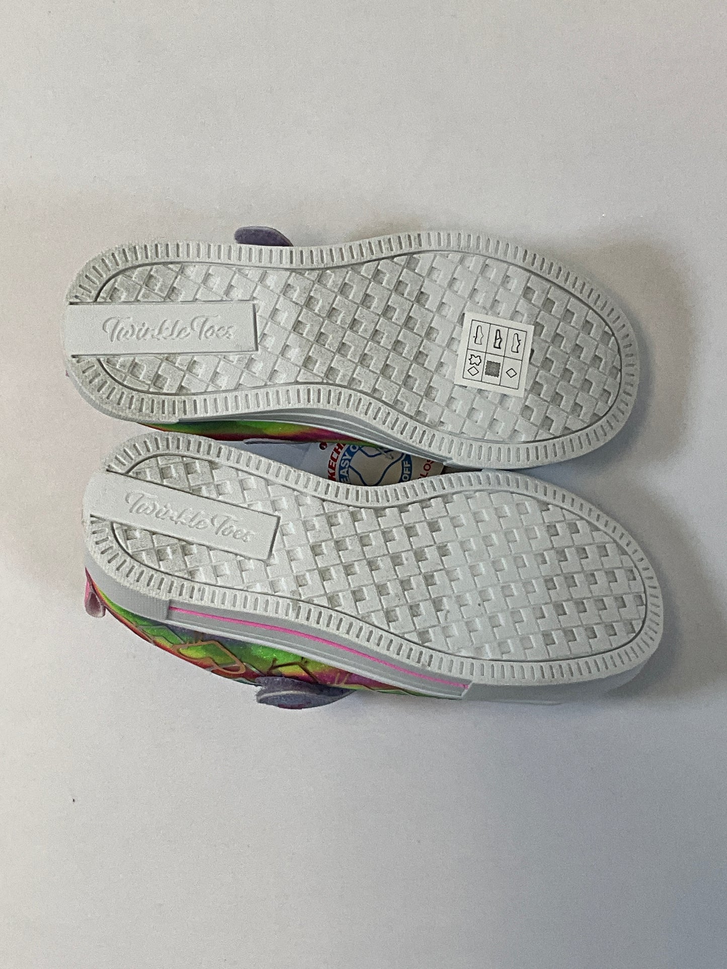 Skechers Twinkle Toes Light Up Velcro Sneakers Girls Size 11
