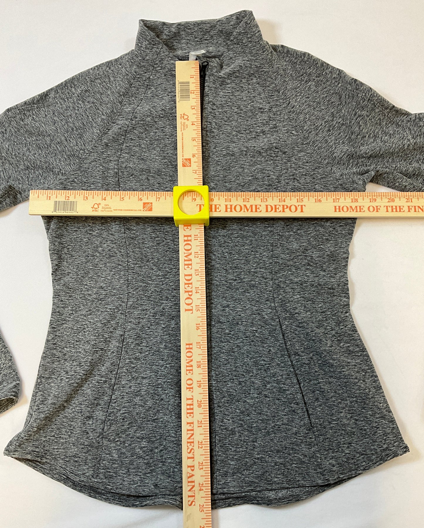 Yogalicious Women's Lux Ultra Soft Lightweight Full Zip Grey Yoga Jacket