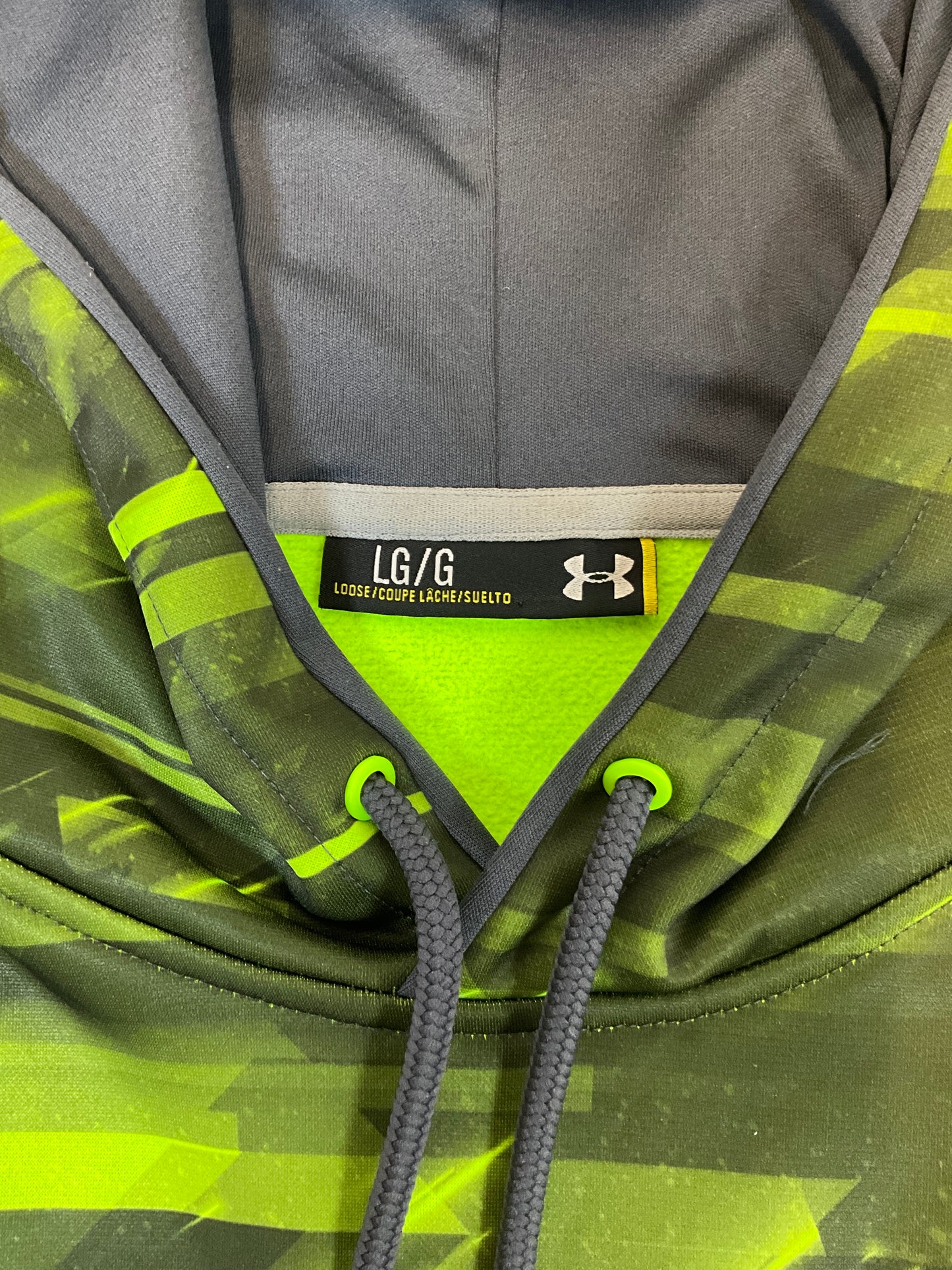 Under Armour Men's Green Storm Camouflage Fleece Lining Hoodie Size L