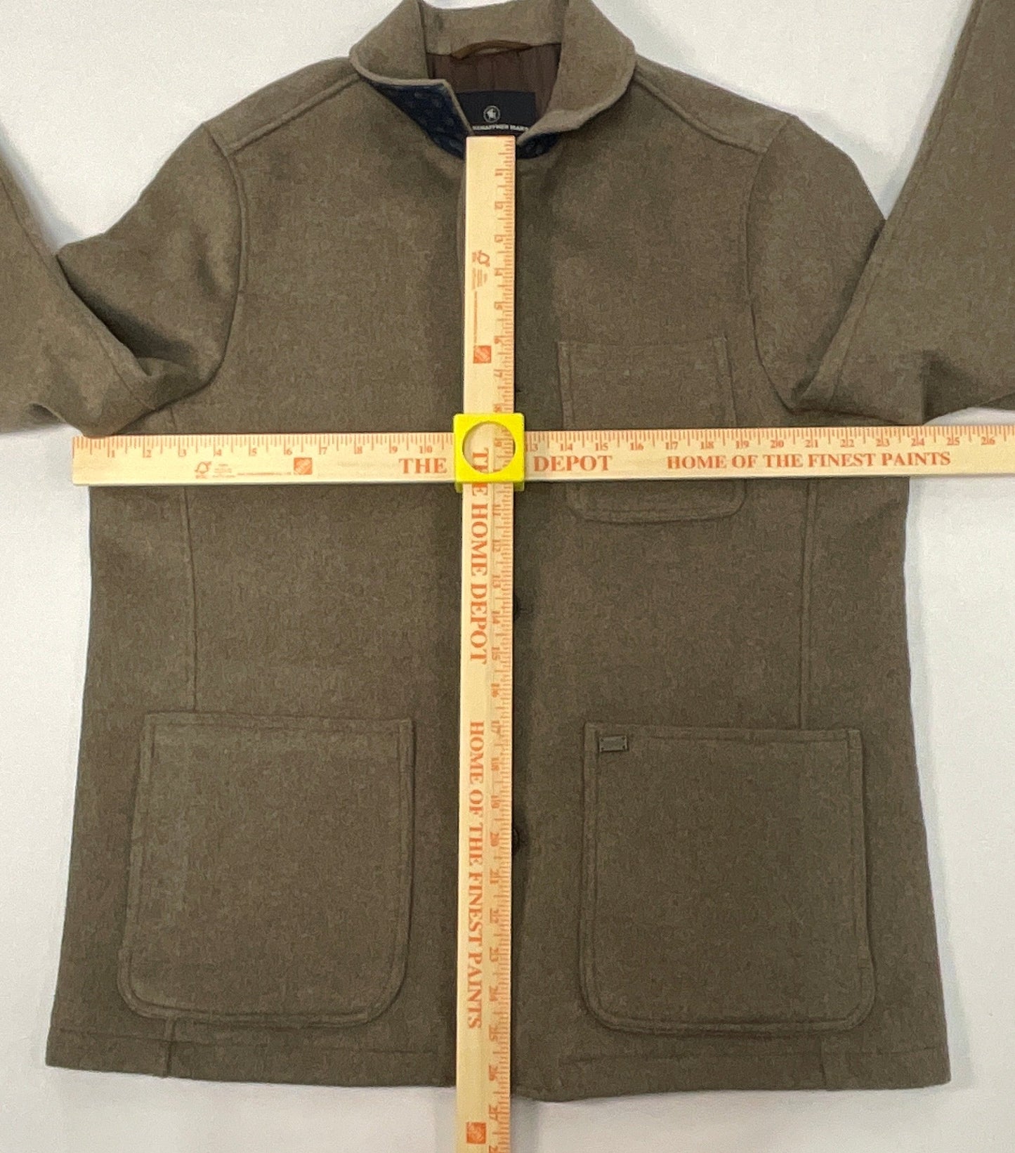 Hart Schaffner Marx Men's Oatmeal Wool Coat Size L
