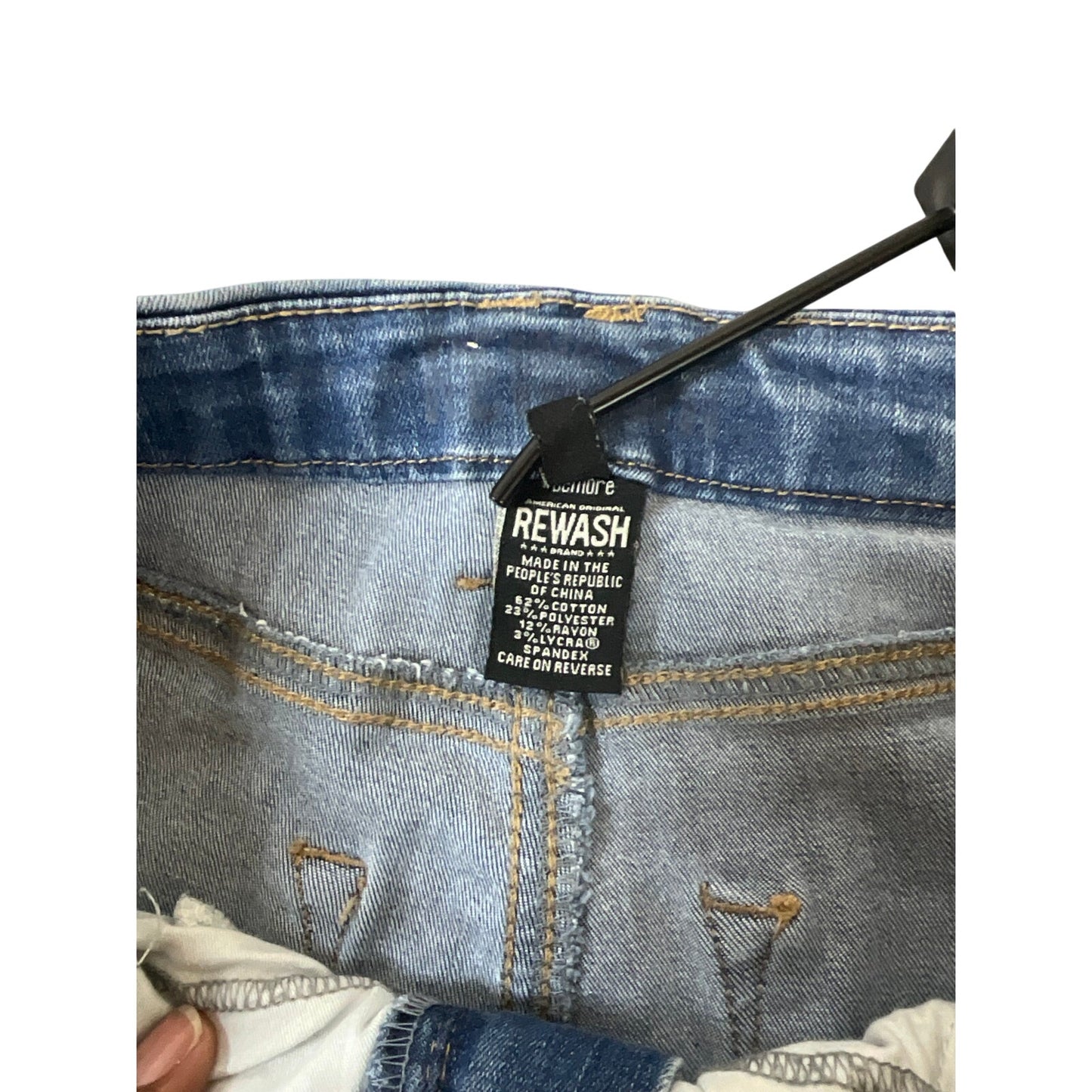 Rewash Women’s Distressed Skinny Jeans Y2K Stretch Denim Size 9/29