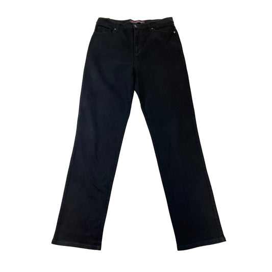Gloria Vanderbilt Amanda Women’s Black High-Rise Stretch Tapered Jeans  Size 10