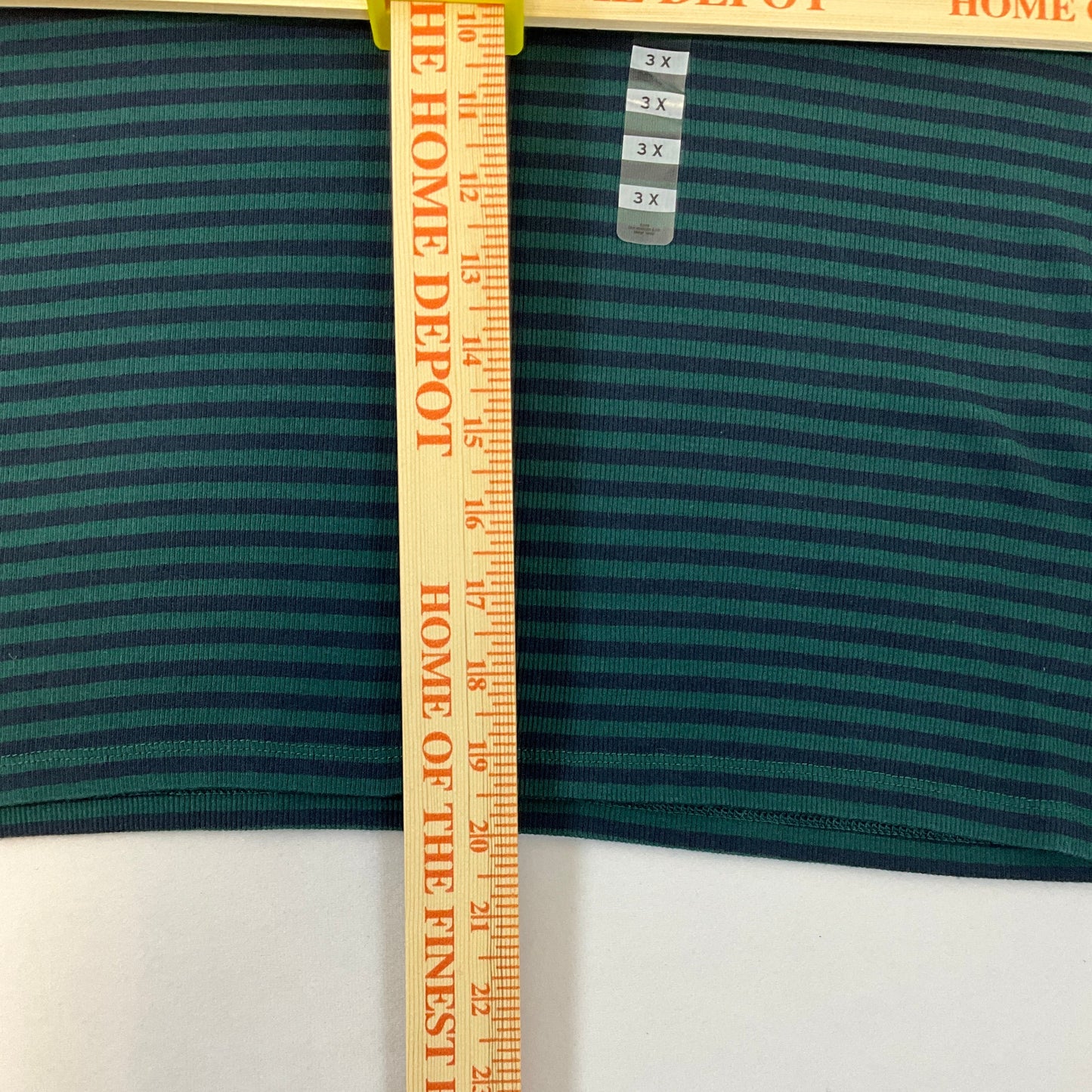 Levi's Women's Green Striped Everyday Bodyfit Turtleneck