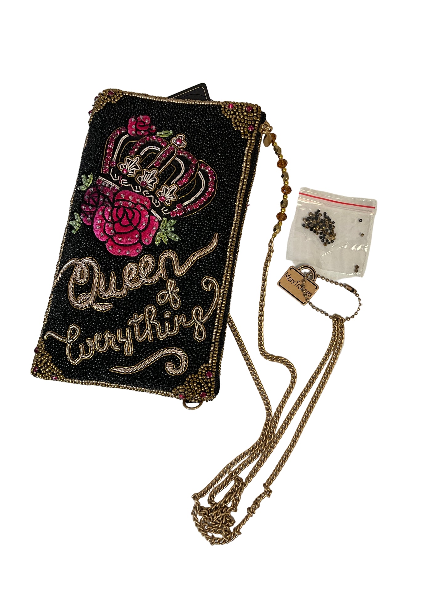 Mary Frances Queen of Everything Beaded Clutch