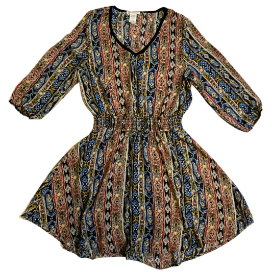 R2D Apparel Tribal Print Peasant Top