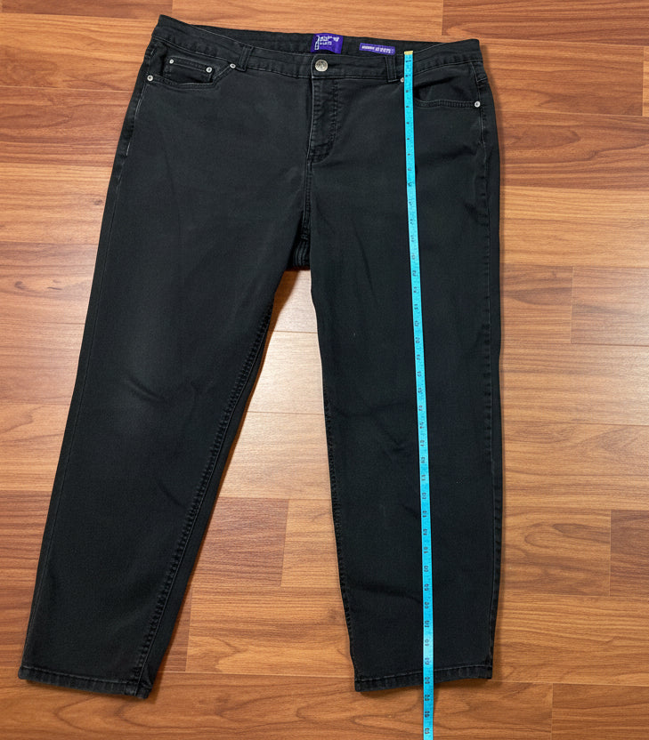 Just My Size Women's Black Jeans Size 22WP