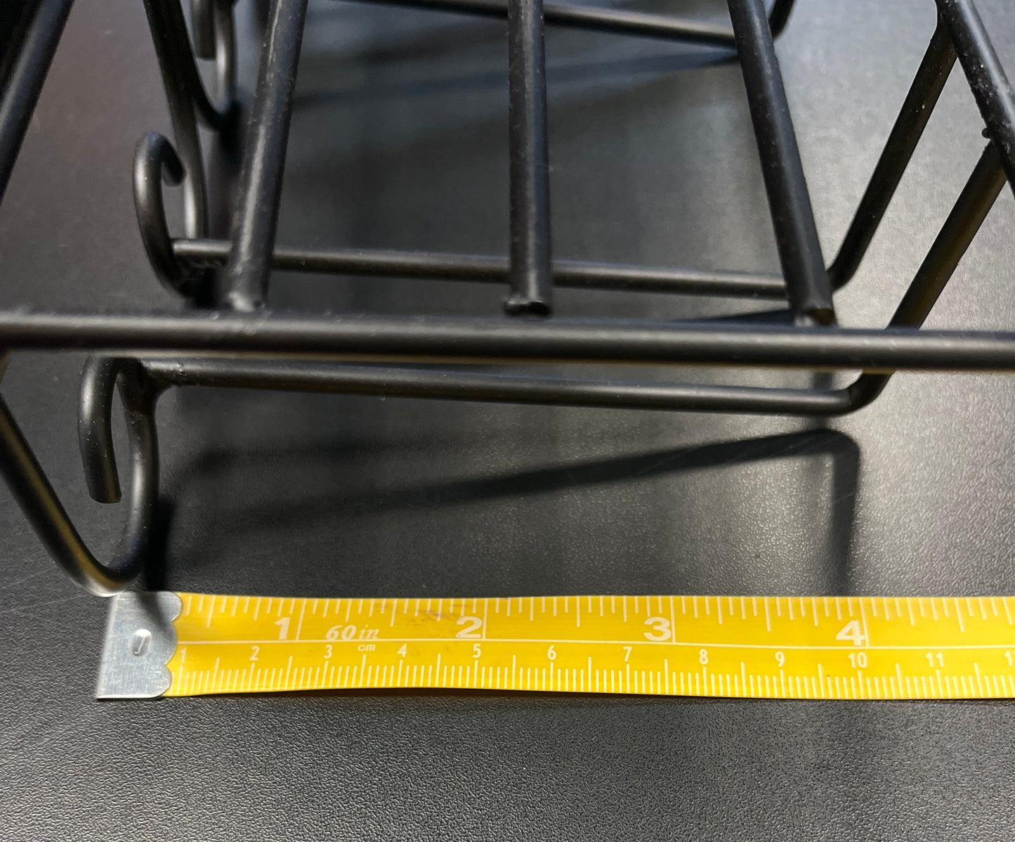 Home Black Wall Mount Metal Wine Rack