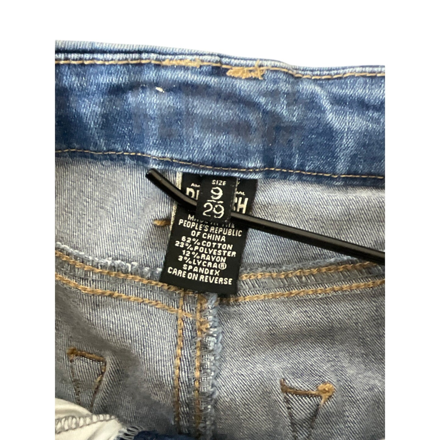Rewash Women’s Distressed Skinny Jeans Y2K Stretch Denim Size 9/29