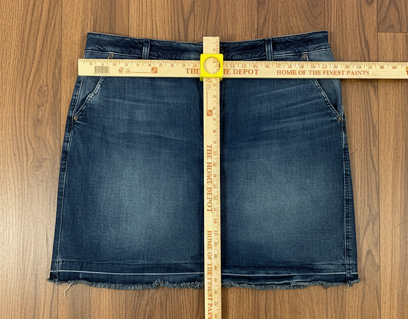 MICHAEL Michael Kors Women's Blue Denim Mini Skirt Size 18W