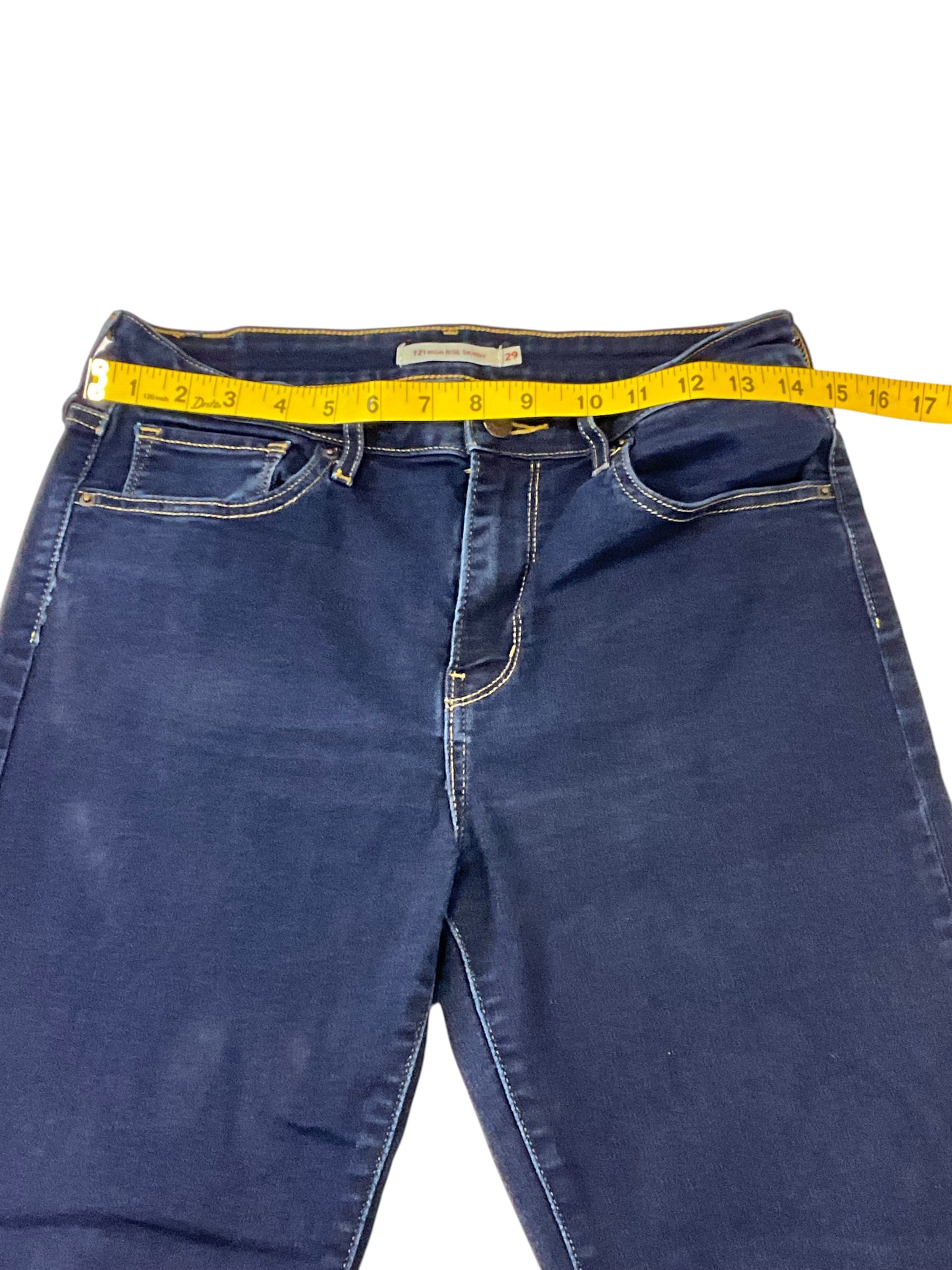 Levi’s 721 Women’s Size 29 High Rise Skinny Jeans Dark Wash Stretch Denim