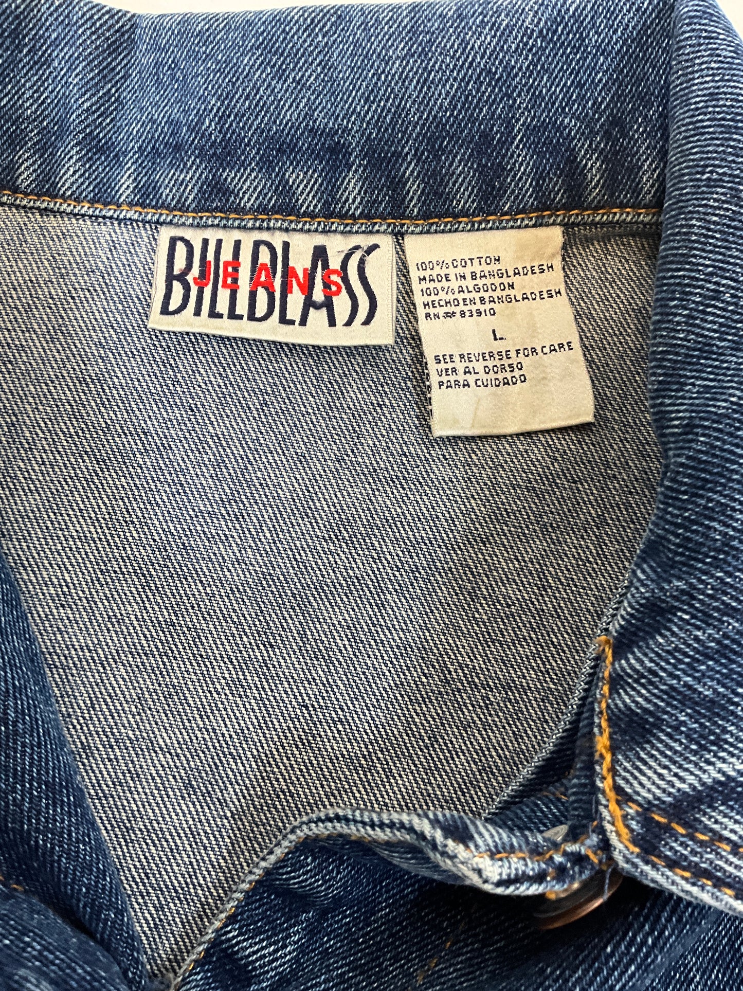 Bill Blass Women's Vintage Blue Denim Jacket Size L