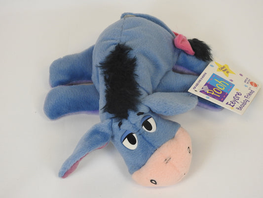 Vintage Eeyore Beanbag Friend Toy '90s Mattel Arcotoys7" with Detachable Tail