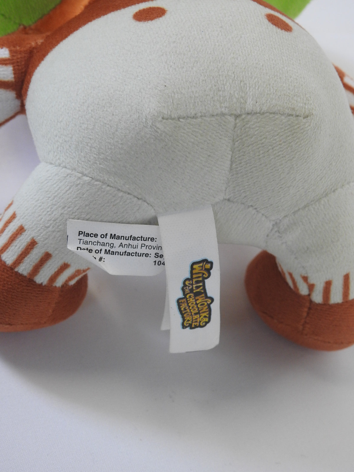 Wiily Wonka Oompa Loompa Plush Doll 8"