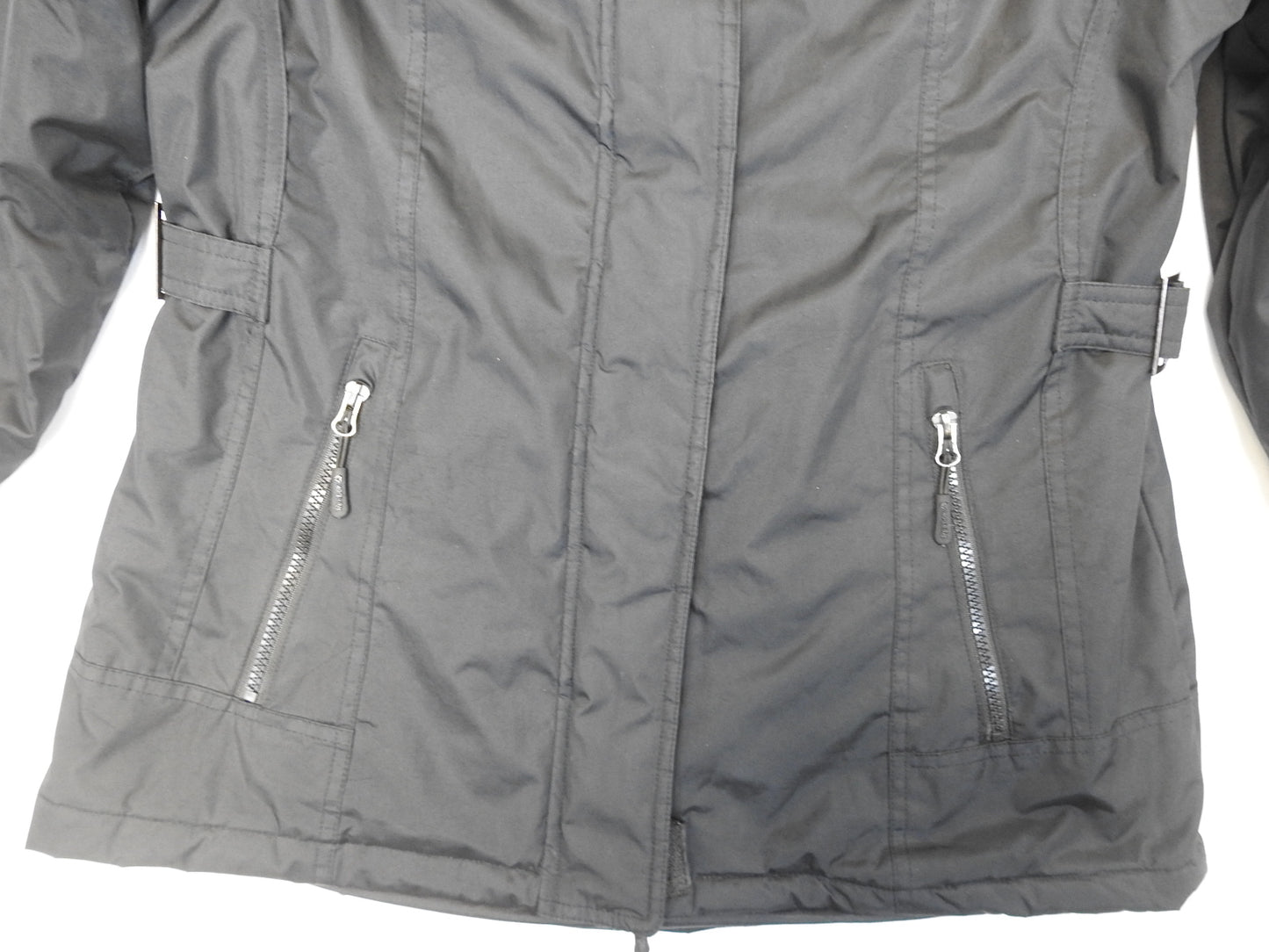 Reebox Women's Systems Active Black Faux Fur Hood Coat