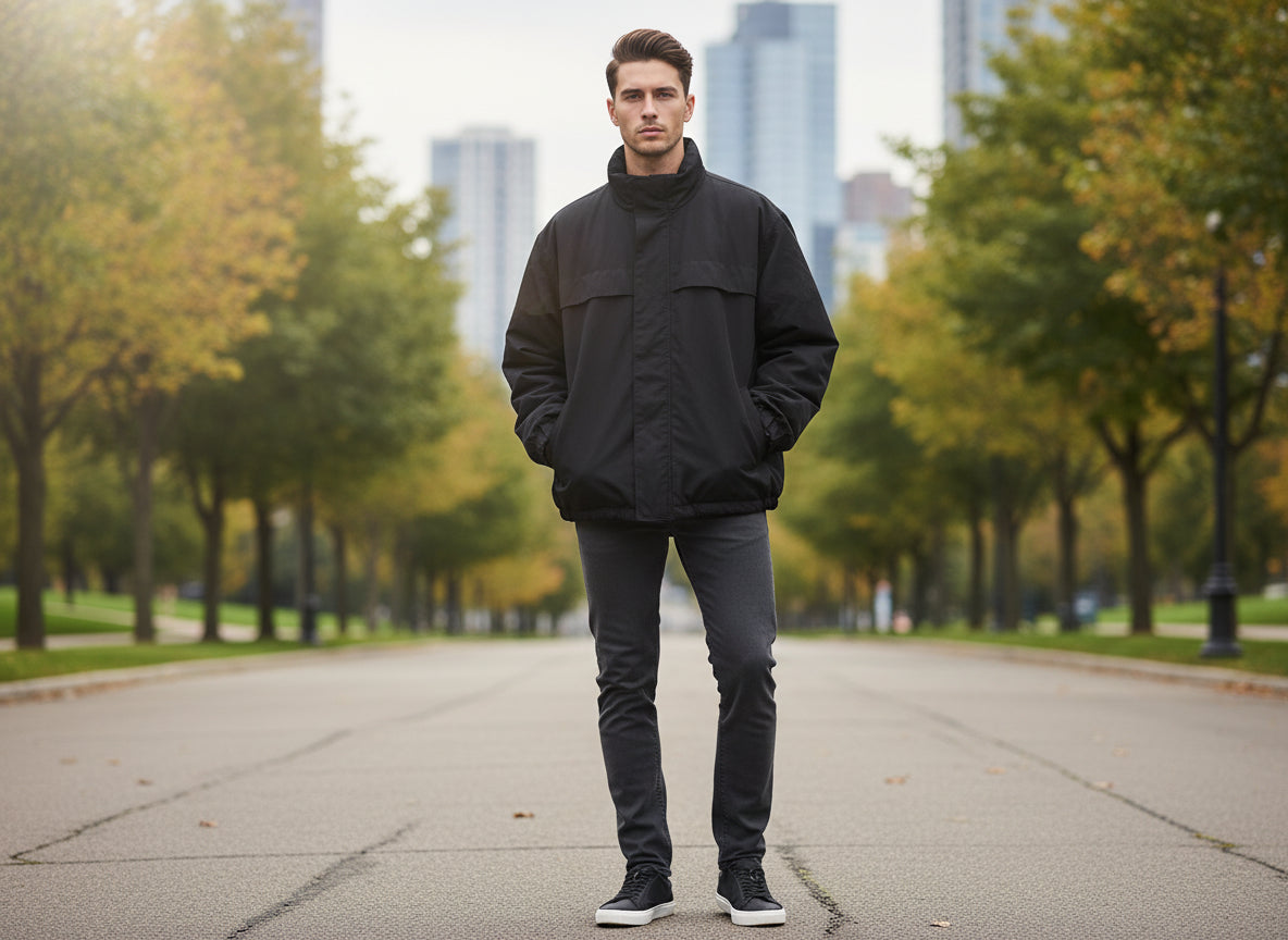 St. John's Bay Men's Black Winter Jacket