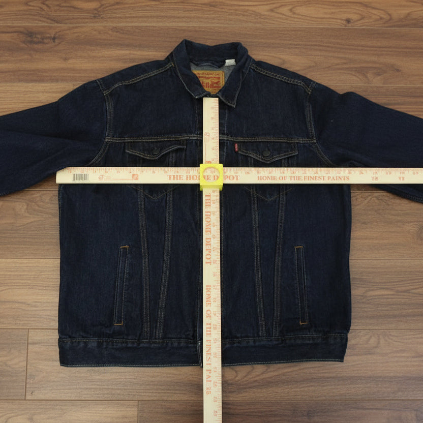 Levi's Men's Trucker Blue Denim Button Down Jacket Size 2XL