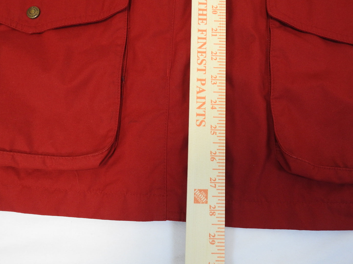 Eddie Bauer Women's Wool Lined Red Hooded Chore Barn Coat