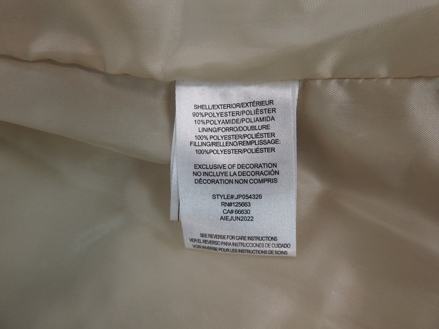 Pink Platinum Cream Puffer Corduroy Jacket