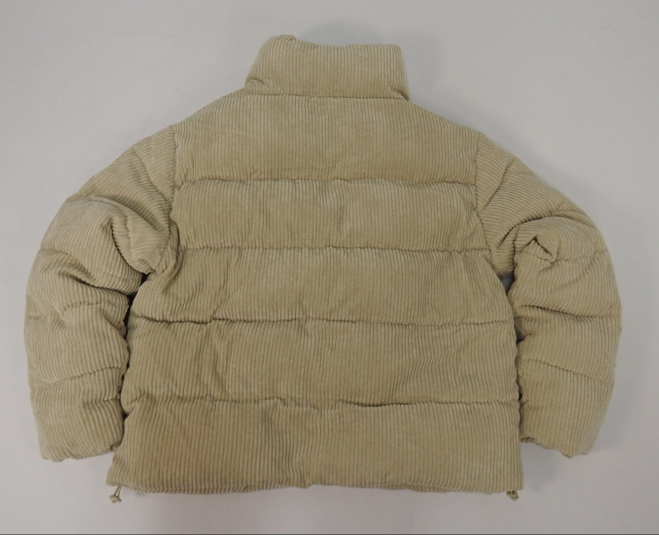 Pink Platinum Cream Puffer Corduroy Jacket