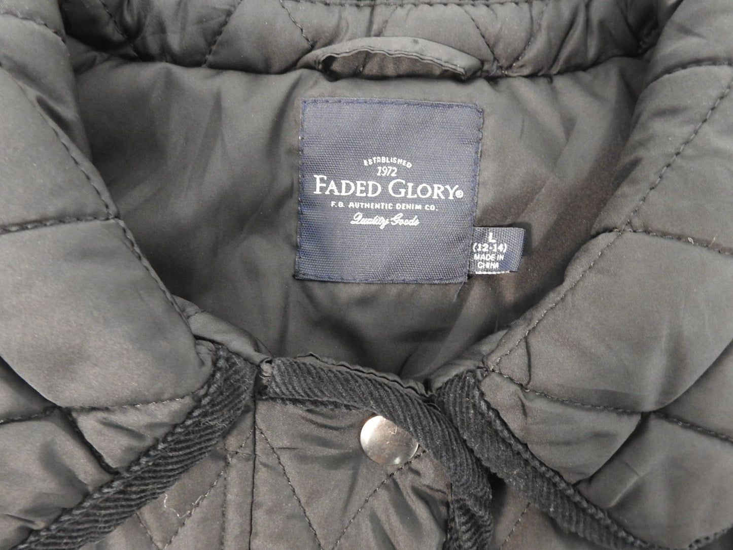 Faded Glory Women's Black Puffer Jacket