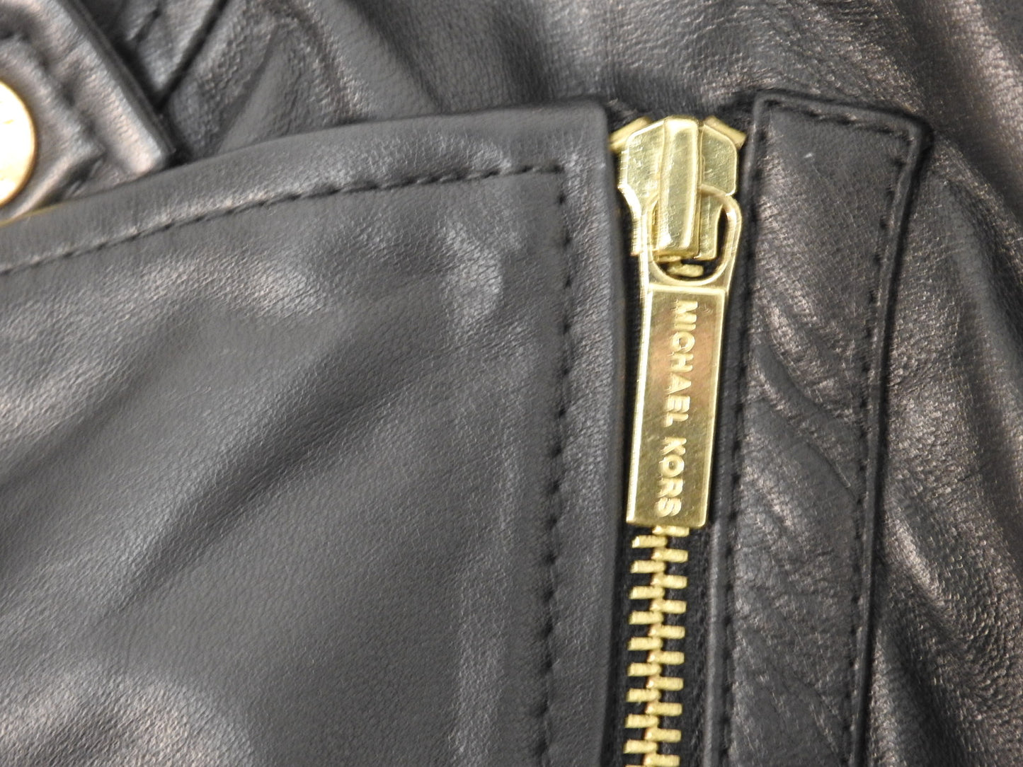 MICHAEL Michael Kors Black Core of Kors Leather Jacket