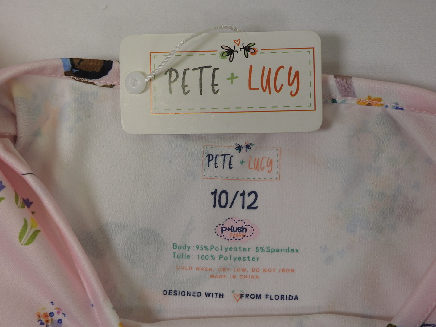 Pete + Lucy Girls Pink Blooming Ballerinas Dress Size 10/12