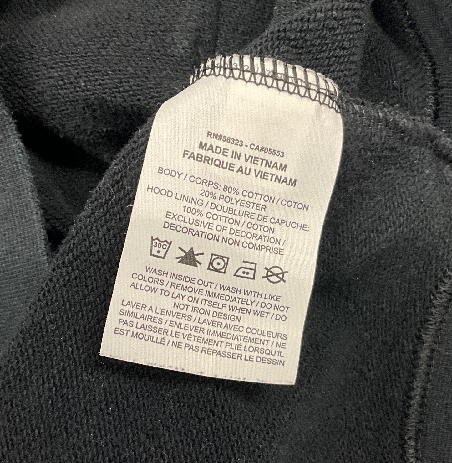Sudadera con capucha negra Nike