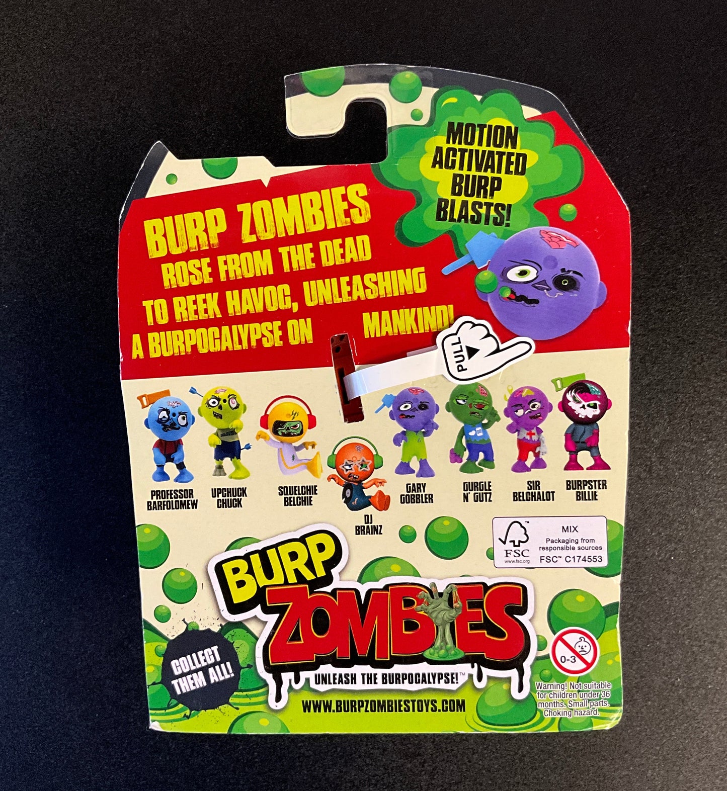 Burp Zombies Series One Motion-Activated Toy Figures