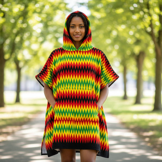 Leus Original Ziggy Beach Towel Hoodie Poncho Size Small