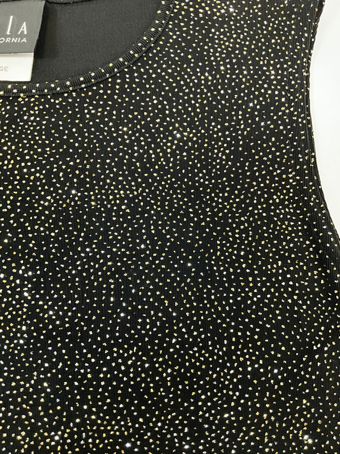 JKLA Women's Black Holiday Sequin Tank Top