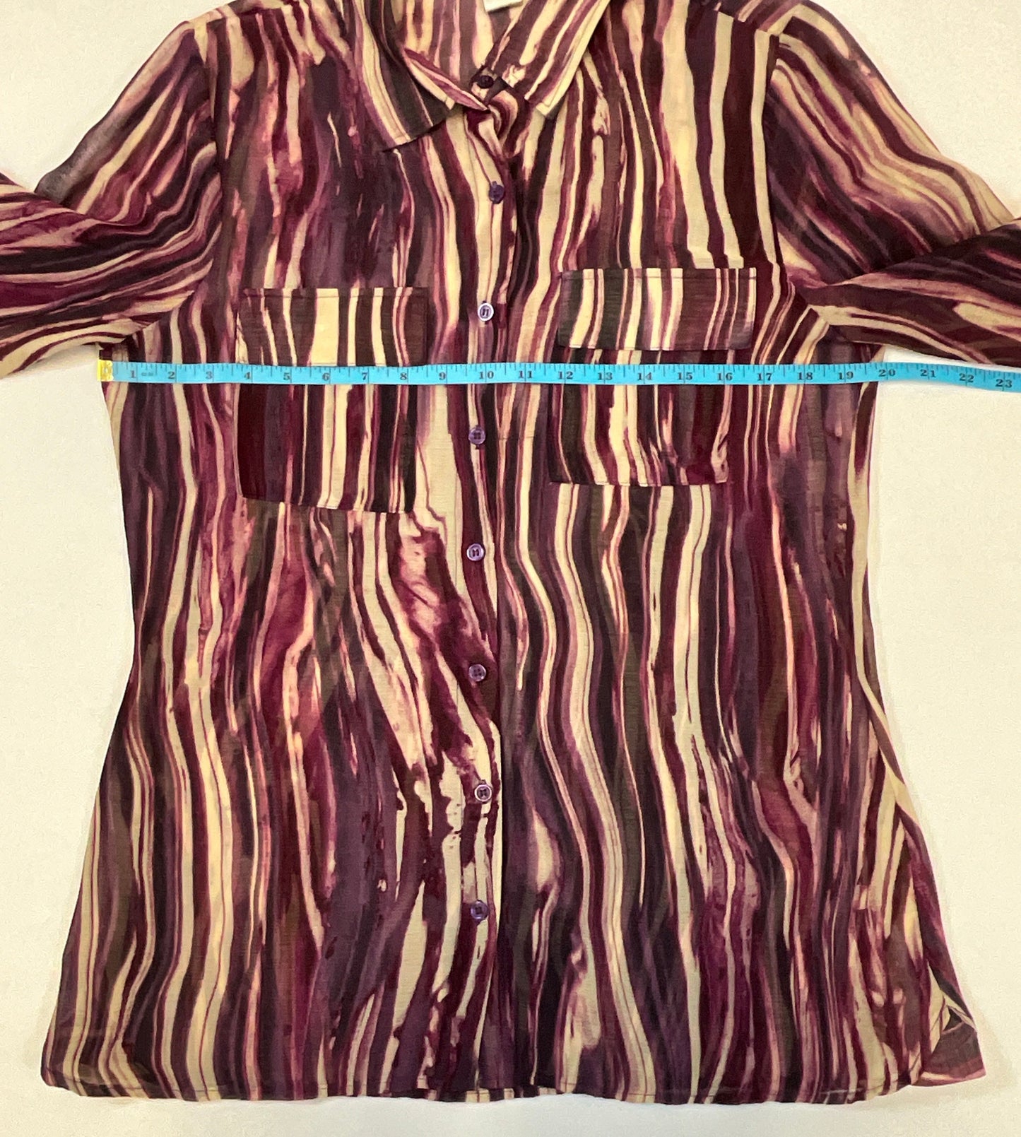 Alberto Makali Women's Vintage Button Down Top Sz L
