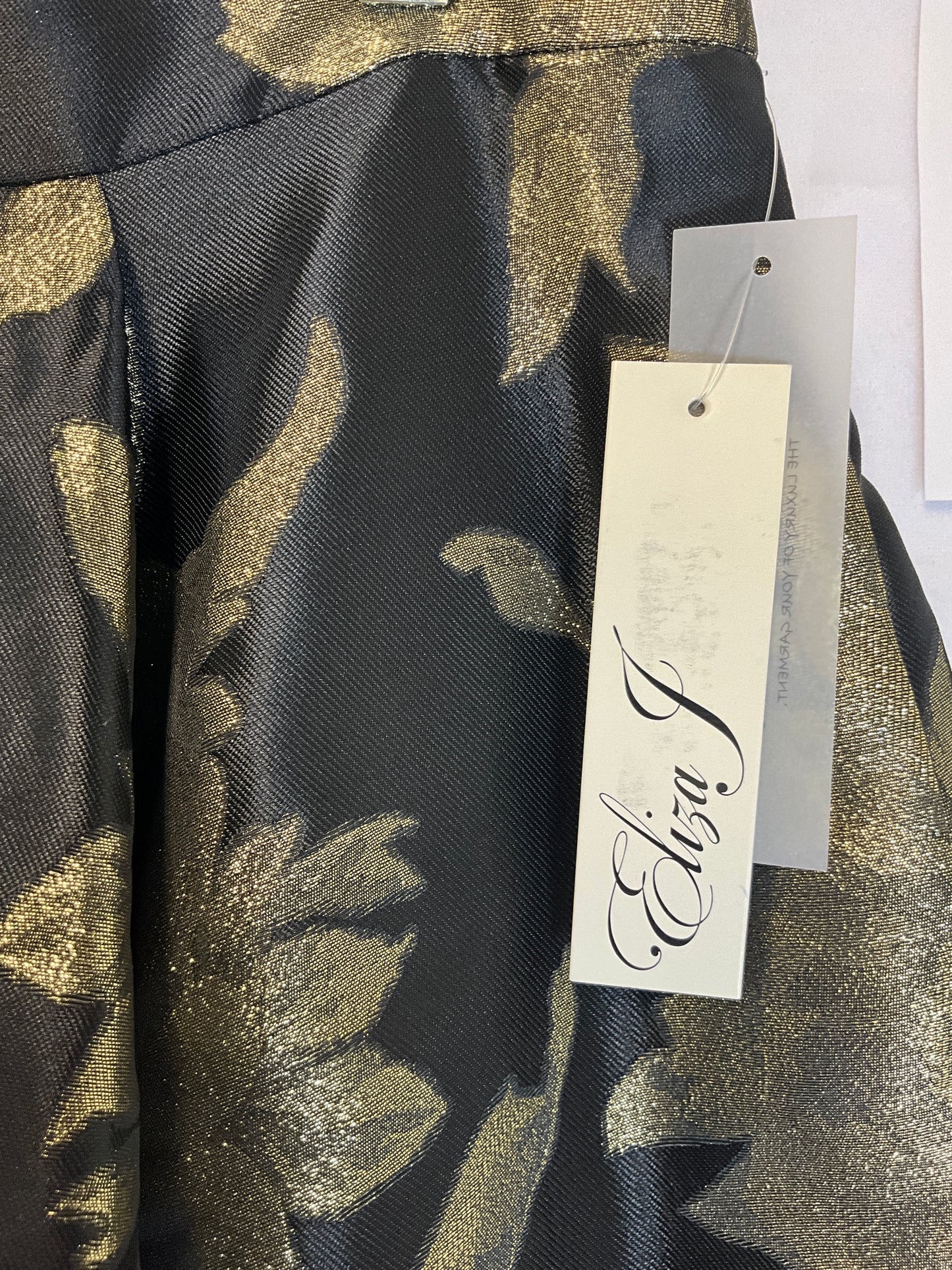 Eliza J Gold & Black Ball Gown Skirt