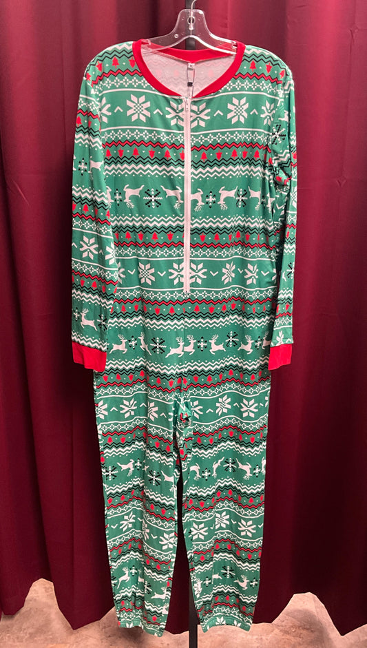 Christmas Pajamas for Women Roundneck Jumpsuit Size XL