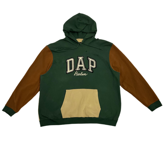 DAP Harlem Embroidered Green Pull Over Hoodie