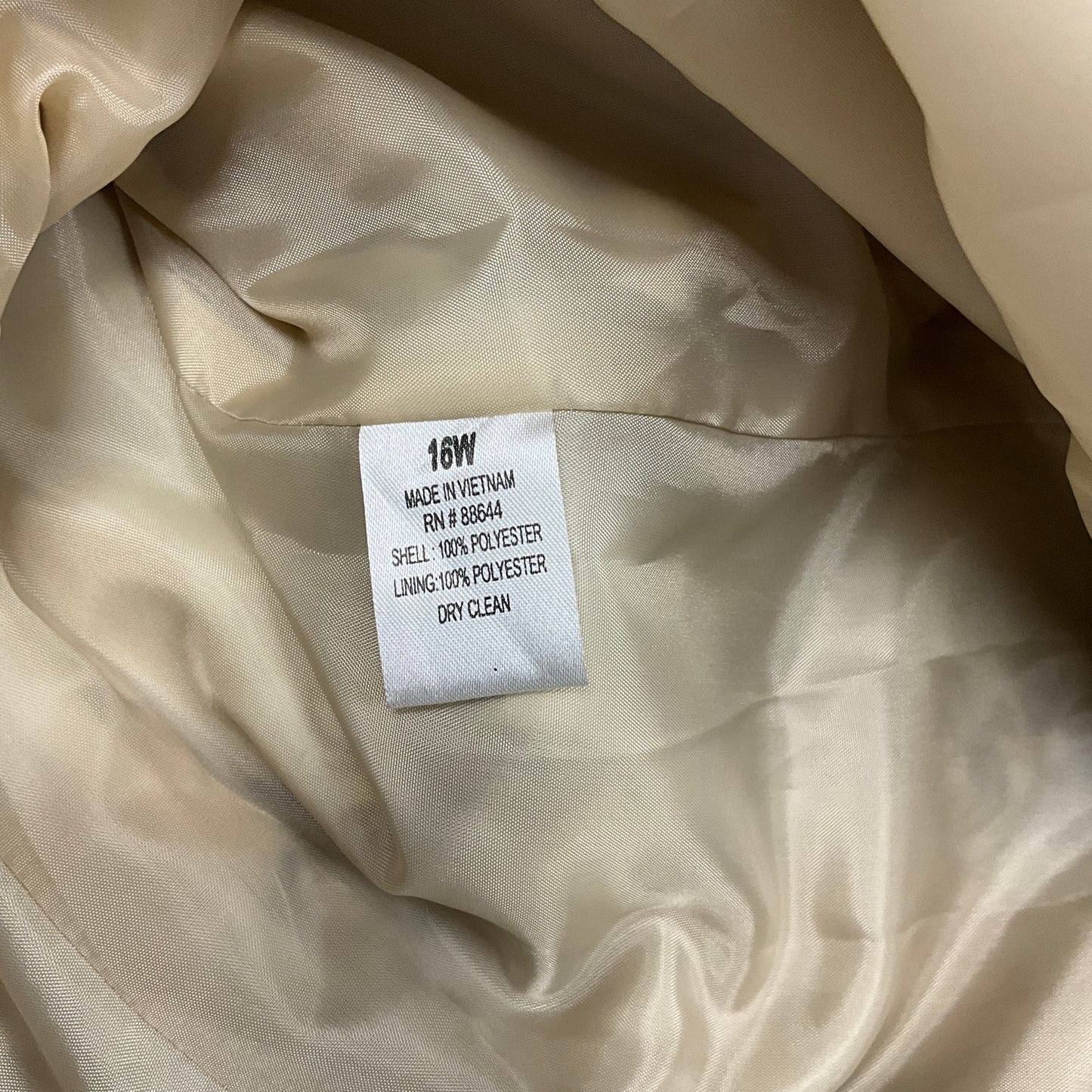 John Meyer Women's Tan Long Floral Trench Coat
