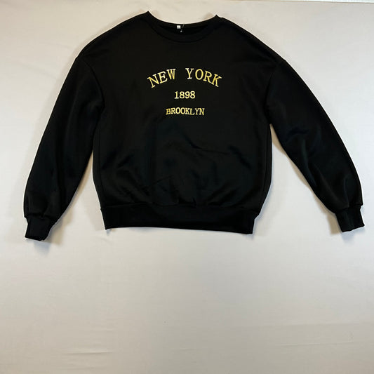 Sweat-shirt noir imprimé Brooklyn NY 1998