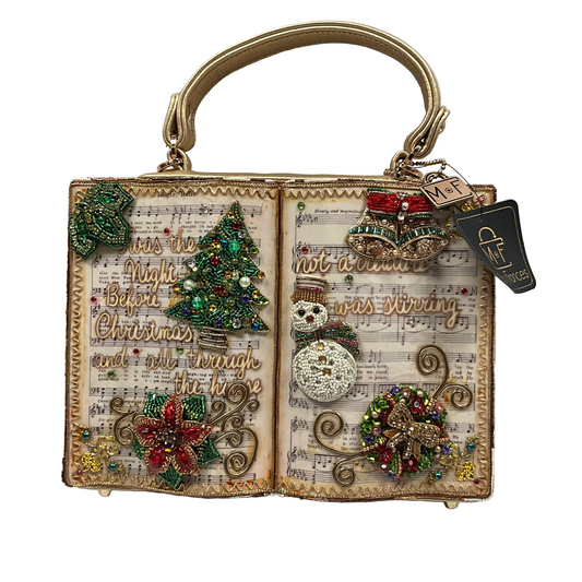 Mary Frances Christmas Carols Beaded Hand Bag