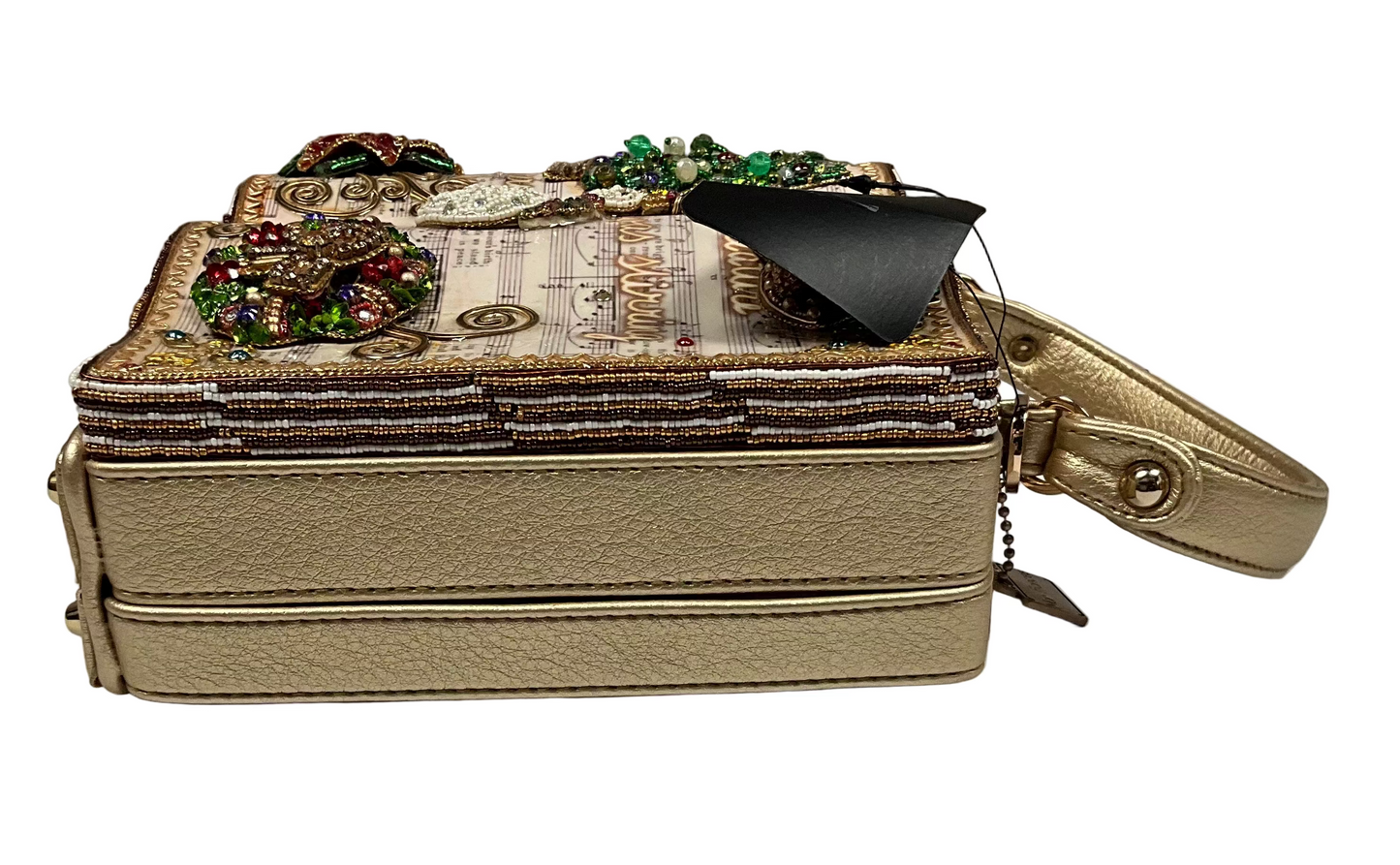 Mary Frances Christmas Carols Beaded Hand Bag