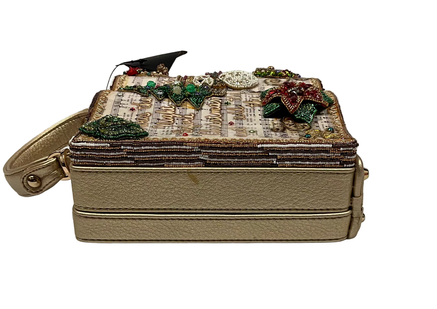 Mary Frances Christmas Carols Beaded Hand Bag