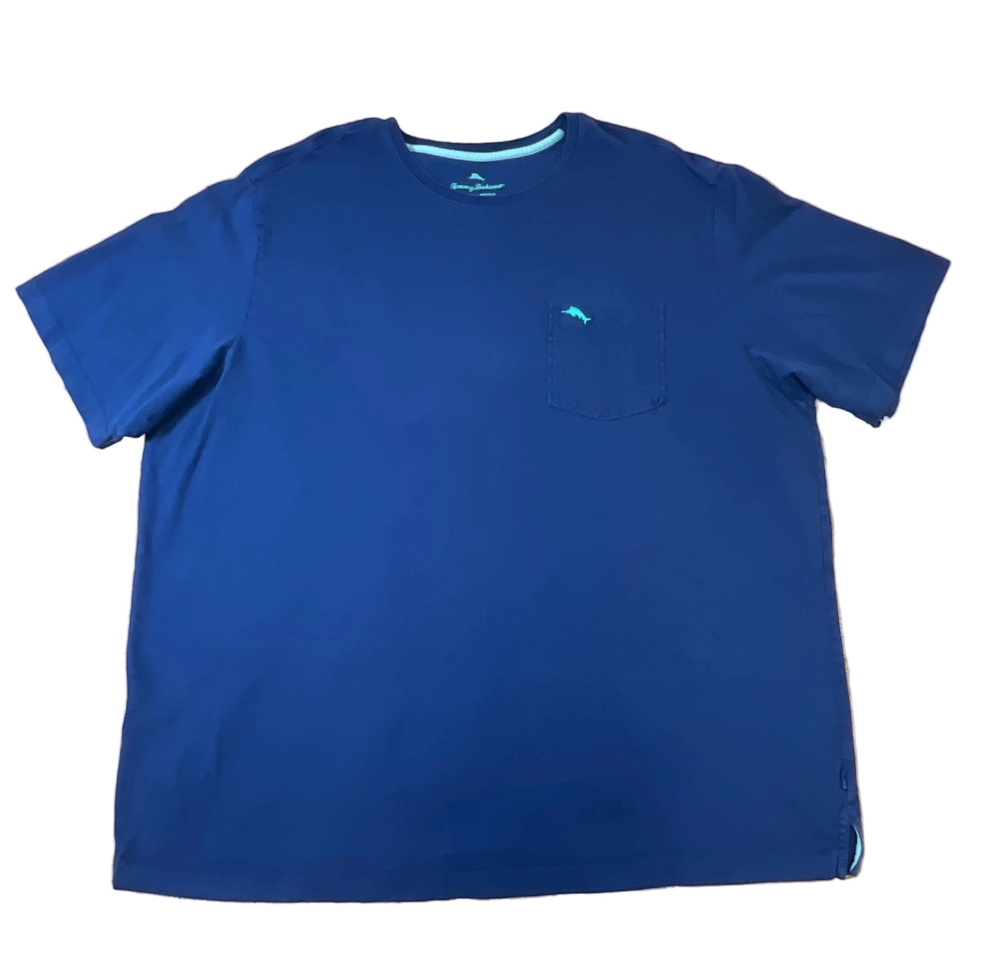 Tommy Bahama Royal Blue Pocket T-Shirt Men Size 2XLB Short Sleeve
