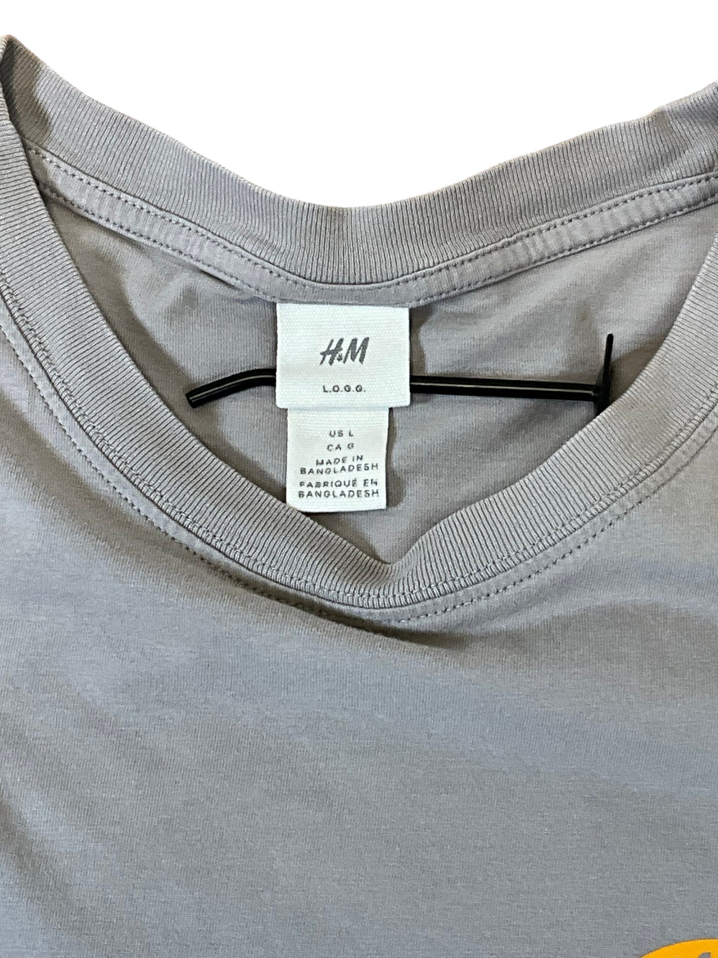 H&M California Horizons Print  Gray T-Shirt Sz L
