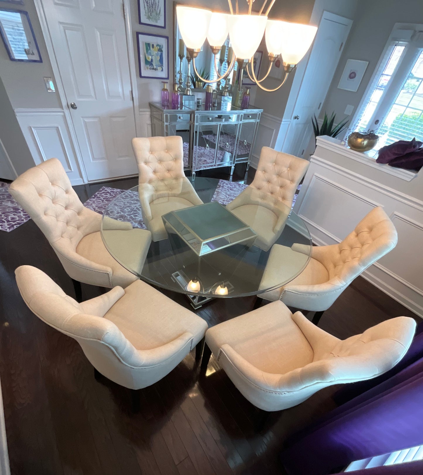 Bassett Mirror Company 7-Piece Contemporary Dining Set