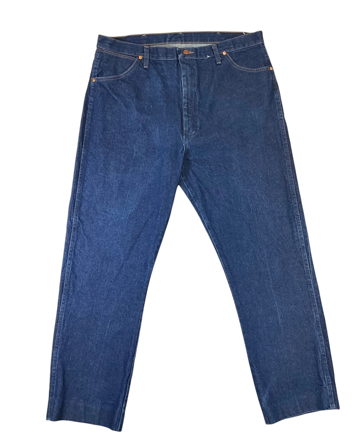 Wrangler 13MWZ Men's Cowboy Cut Jeans Size 40 Dark Wash Denim