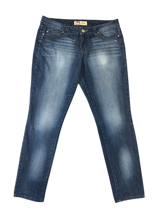 L.E.I. Ashley Lowrise Skinny Jeans Women’s Juniors Size 13 Dark Wash Embroidered