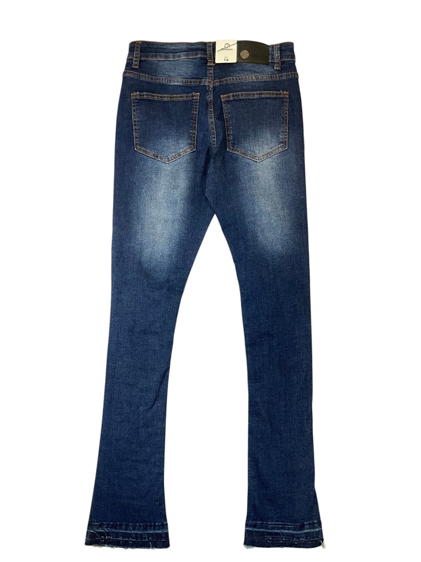 Argonaut Women's Distressed Skinny Stretch Jeans Size 16 Dark Wash NWT