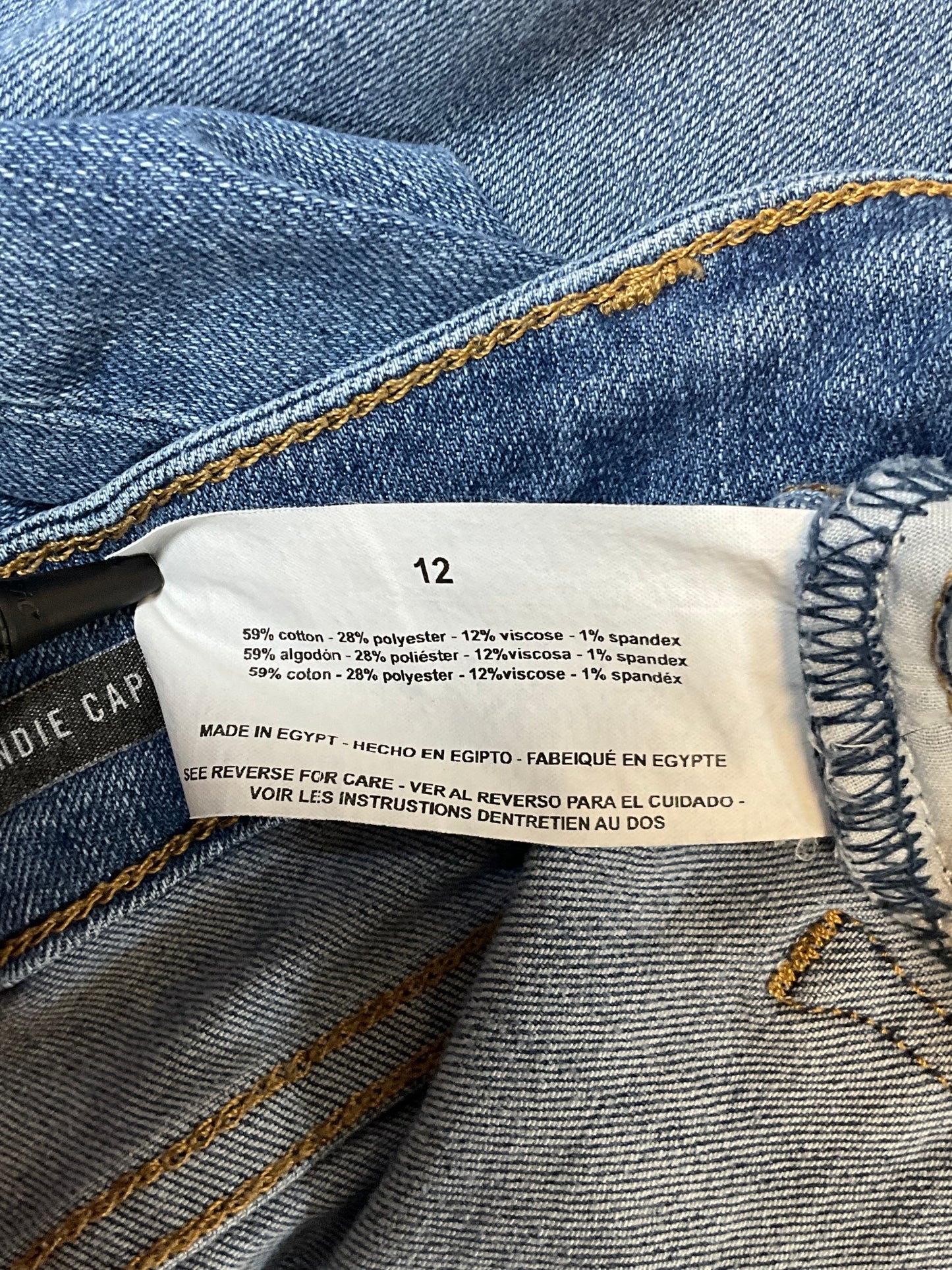Bandolino Mandie Women’s Stretch Denim Capri Jeans Size 12 Medium Wash