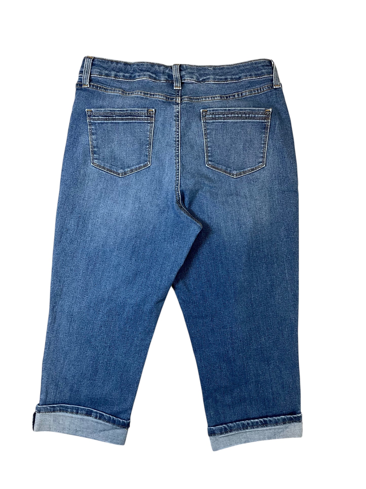 Bandolino Mandie Women’s Stretch Denim Capri Jeans Size 12 Medium Wash
