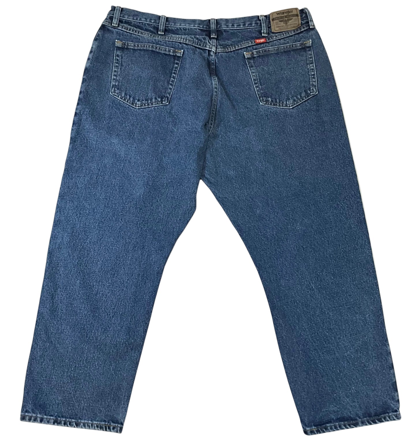Wrangler Men's Relaxed Fit Jeans 42x29 Medium Wash Denim