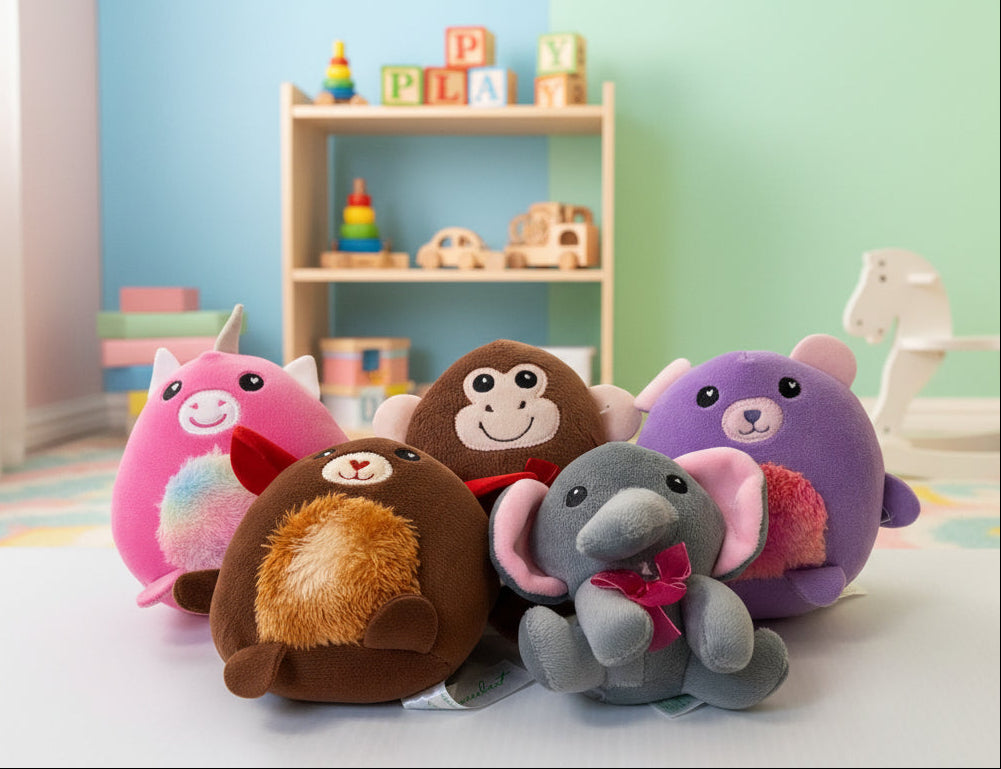 Mini Animal Plush Toys - 5 Pack